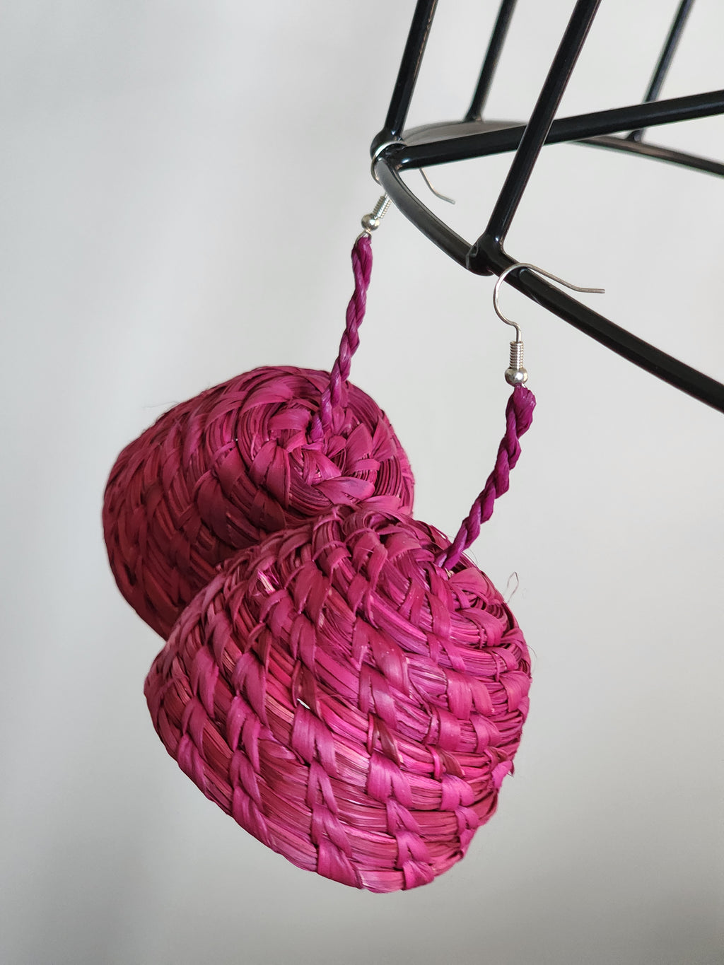 ESE pair - Handmade Raffia Statement Earrings | Boho Summer Accessory | Gift for Her