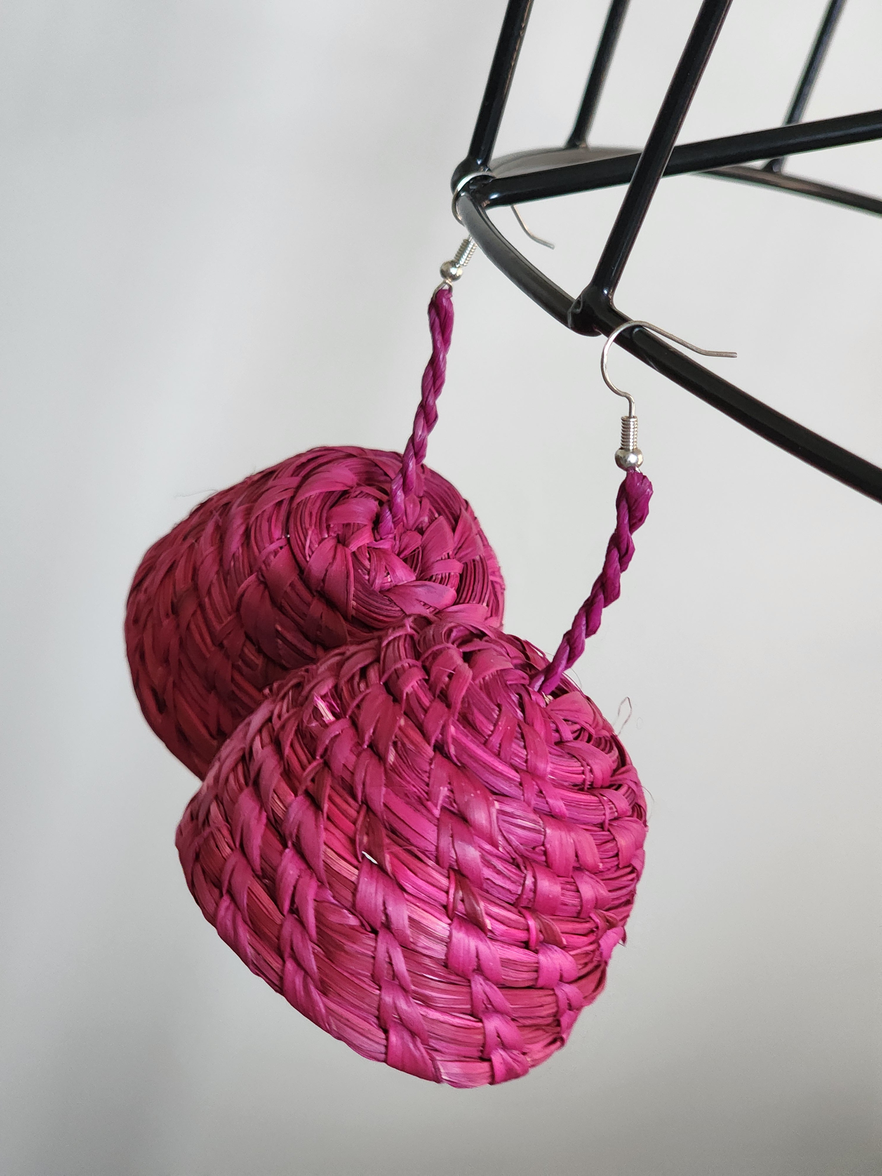 ESE pair - Handmade Raffia Statement Earrings | Boho Summer Accessory | Gift for Her