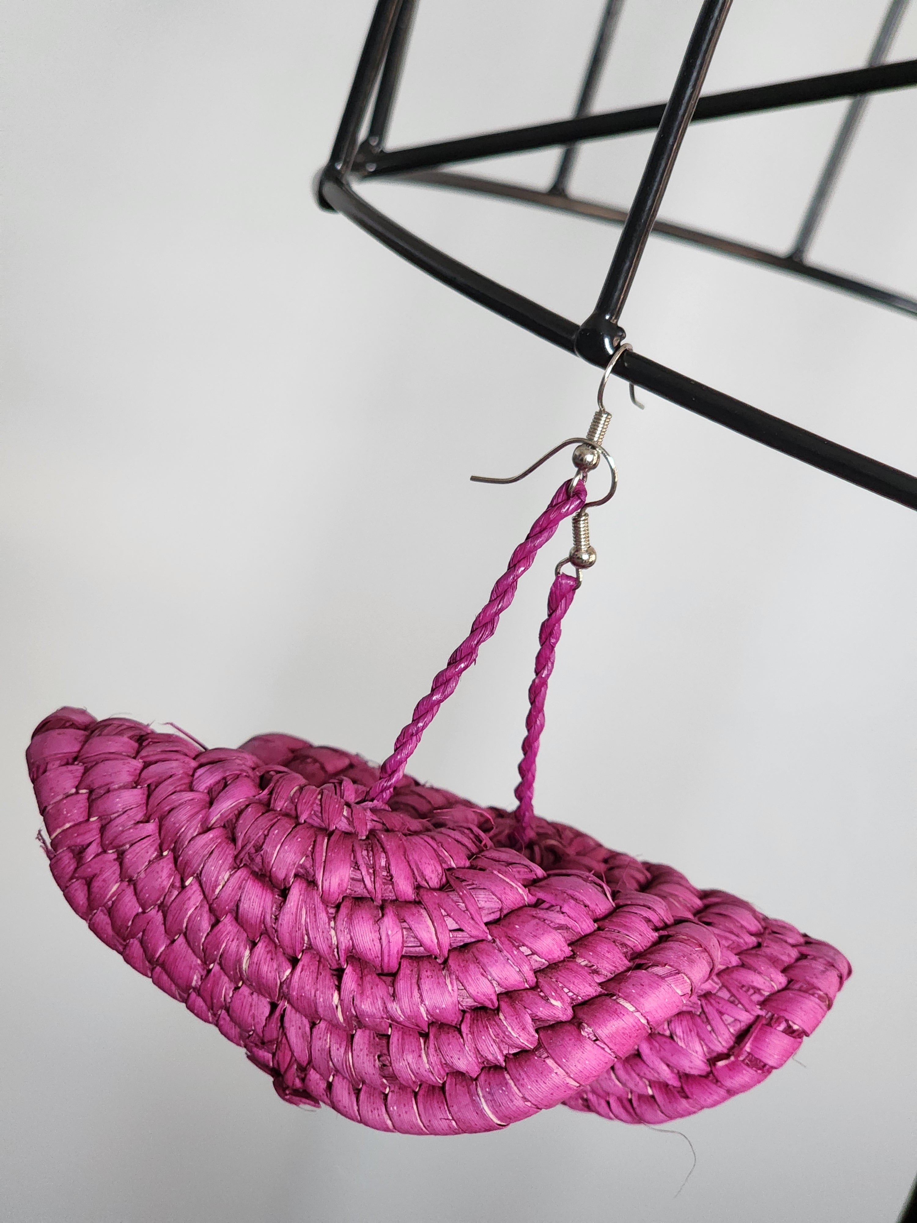 ADEOLA pair - Handmade Raffia Statement Earrings | Boho Summer Accessory | Gift for Her
