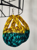 ODEE pair - Handmade Raffia Statement Earrings | Boho Summer Accessory | Gift for Her