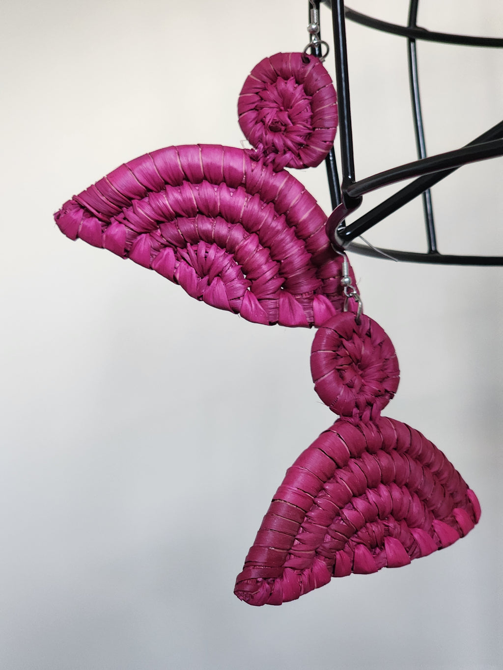 LONDON pair - Handmade Raffia Statement Earrings | Boho Summer Accessory | Gift for Her