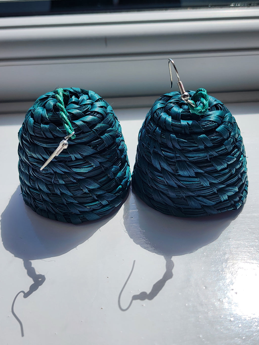 EXCEL Handcrafted Raffia Statement Earrings