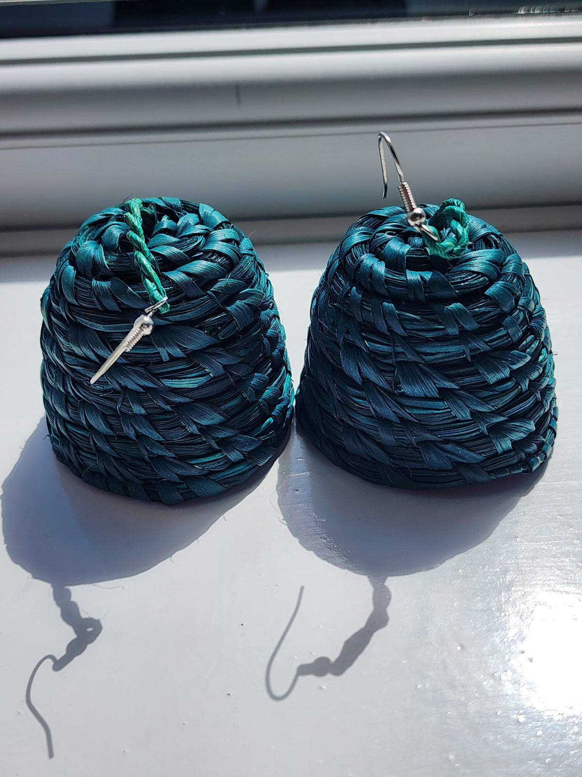 EXCEL Handcrafted Raffia Statement Earrings