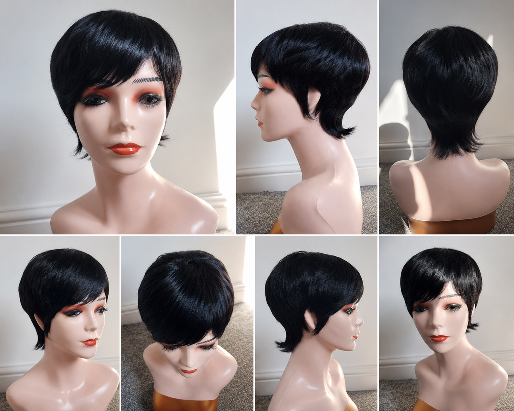 JO Black Pixie Cut Wig