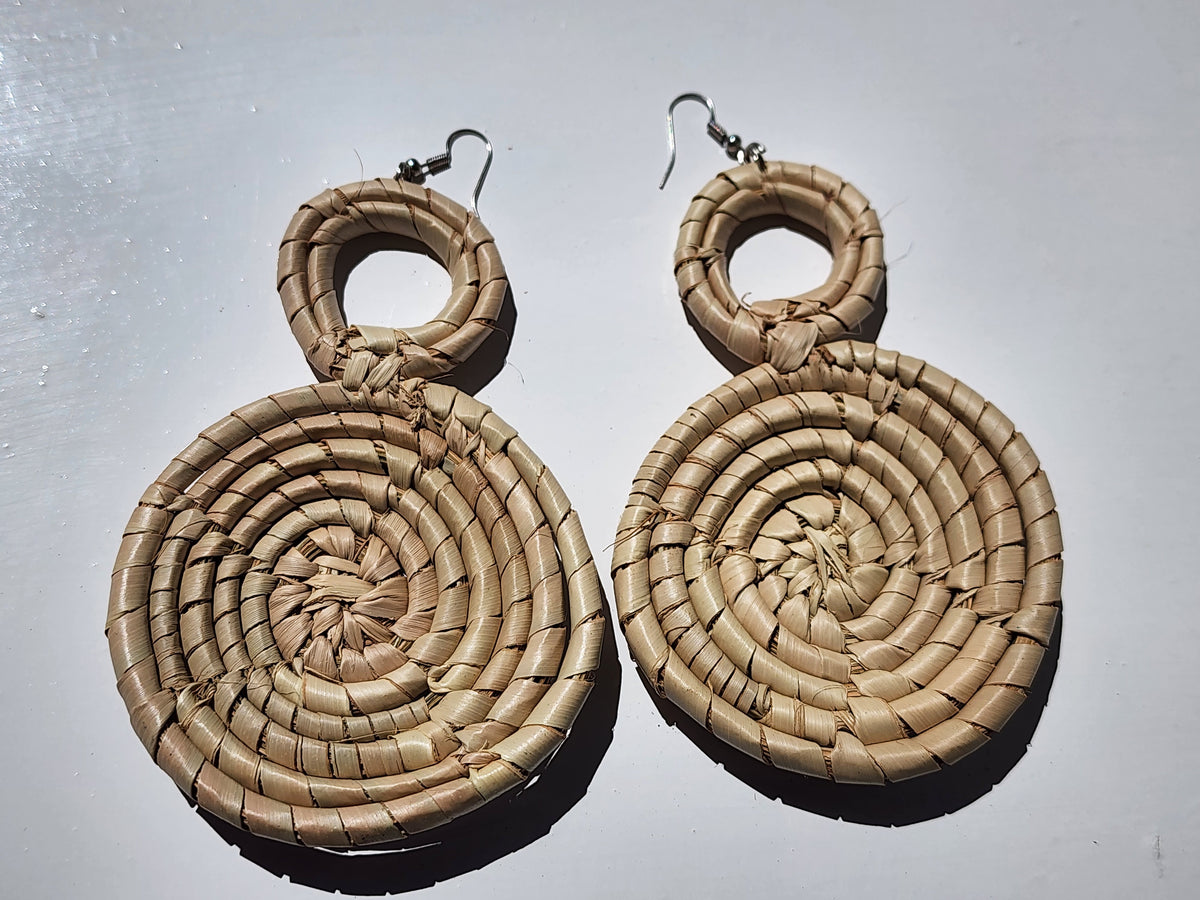 LINCOLN  Raffia Statement Earrings