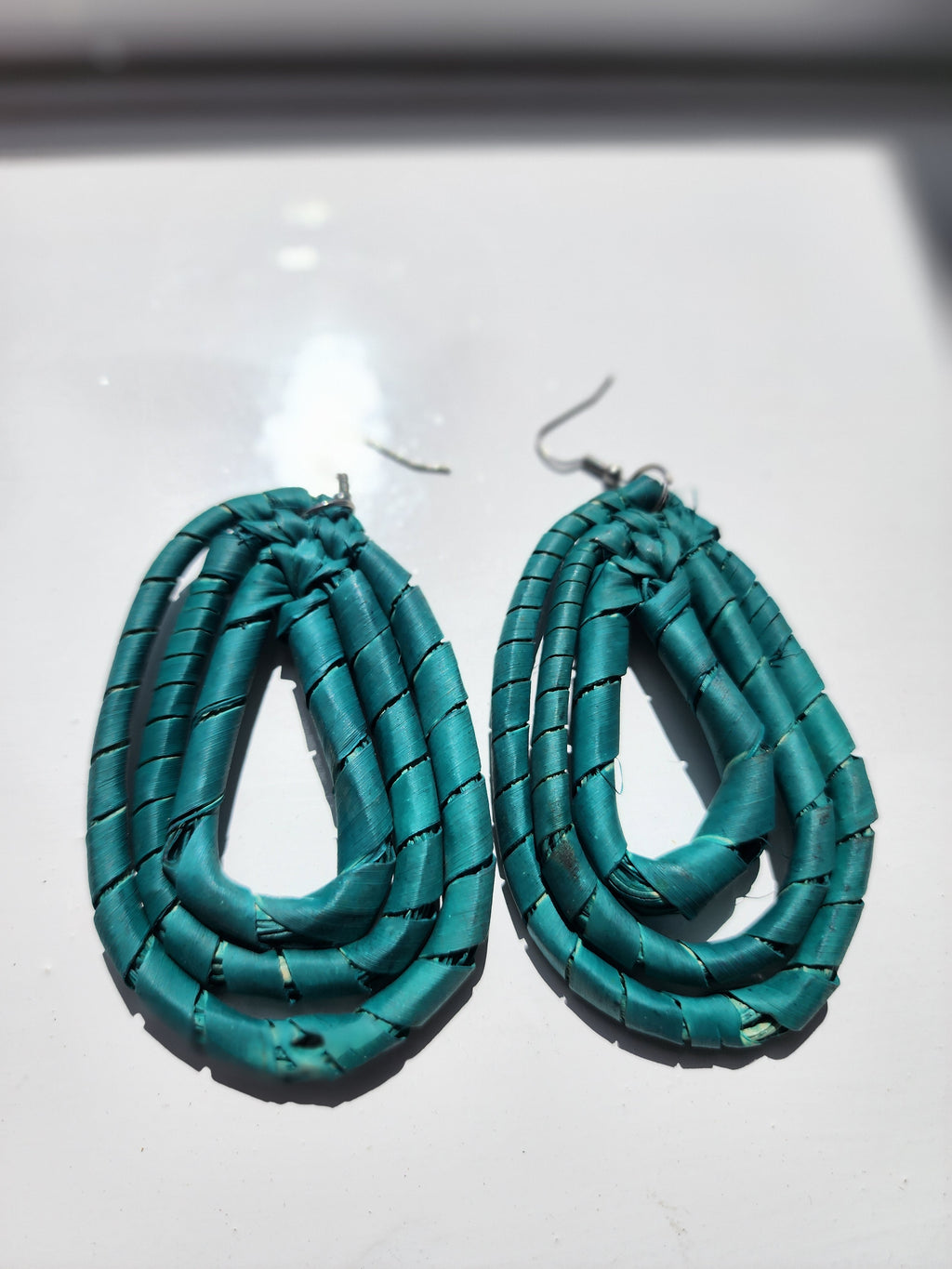 JULY Handcrafted Raffia Statement Earrings