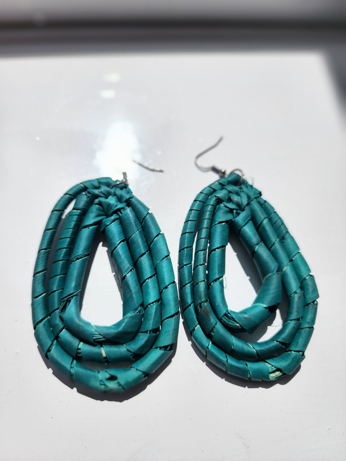 JULY Handcrafted Raffia Statement Earrings