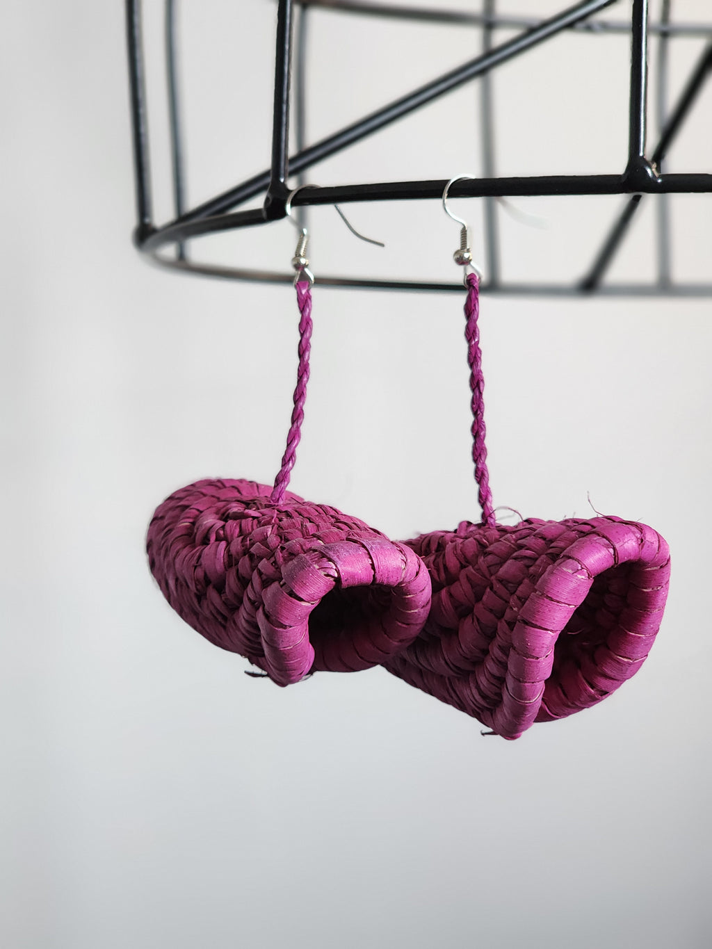ADEOLA pair - Handmade Raffia Statement Earrings | Boho Summer Accessory | Gift for Her