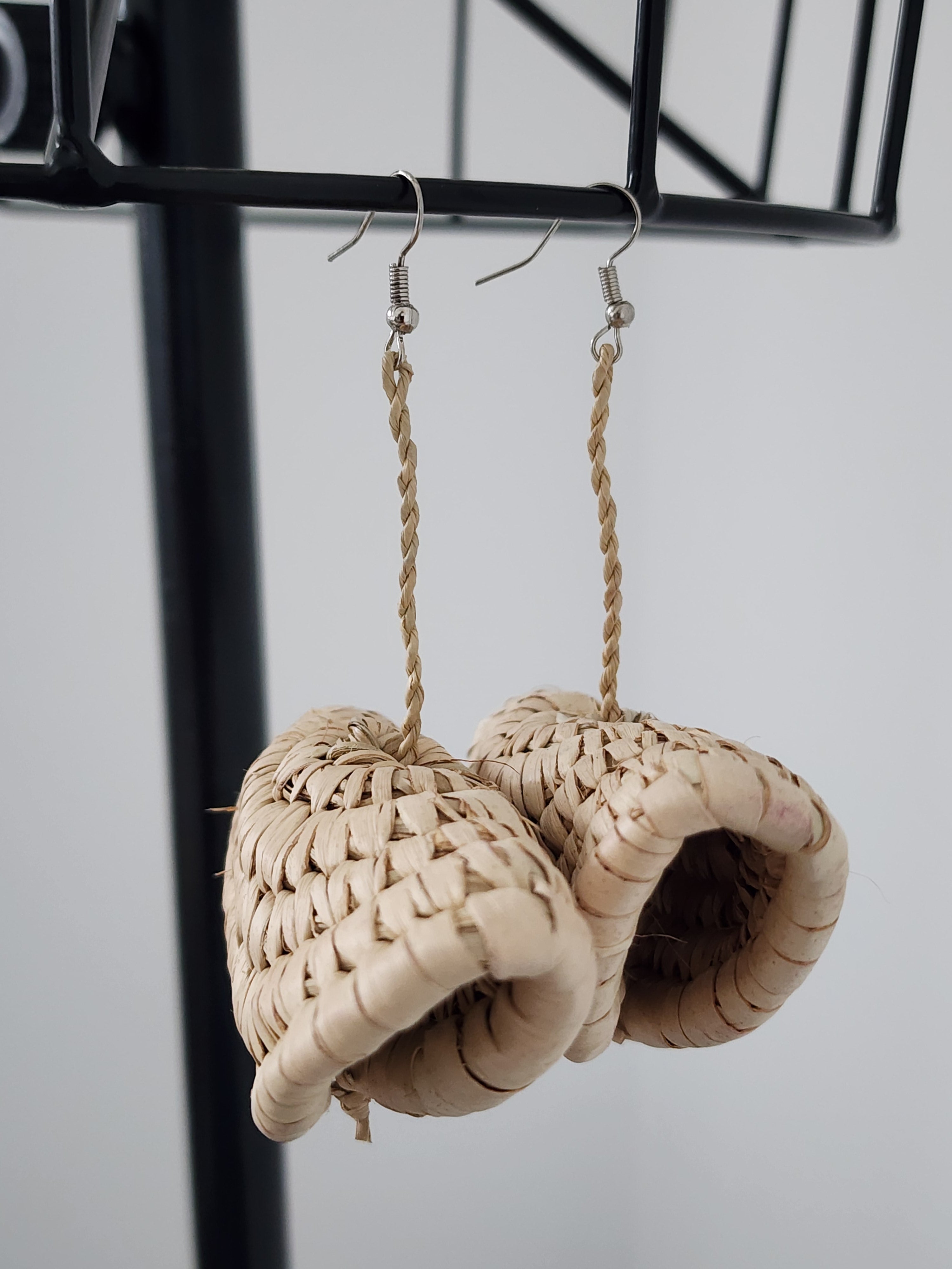 SHEILA pair - Handmade Raffia Statement Earrings | Boho Summer Accessory | Gift for Her