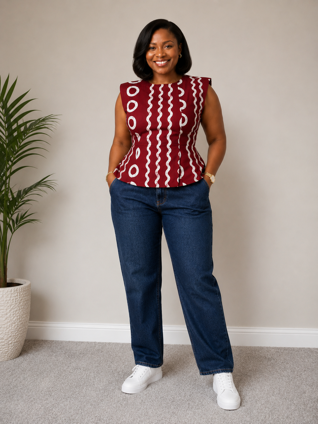 OYIZA African Print Trouser Co-ord Set for Women
