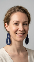LIZ Handcrafted Raffia Statement Earrings