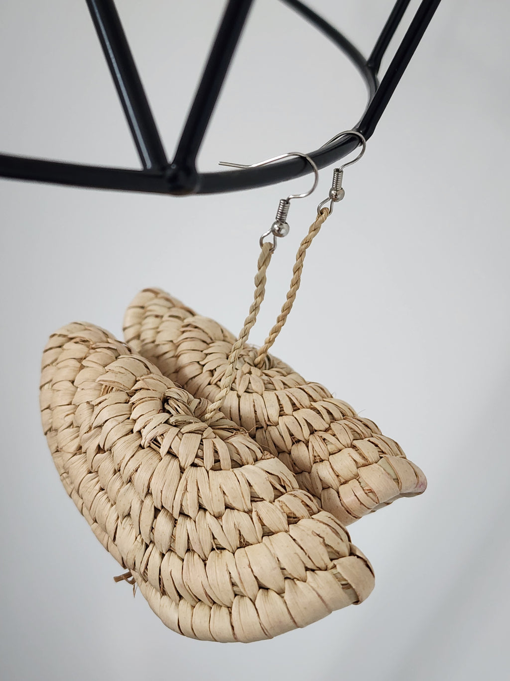 SHEILA pair - Handmade Raffia Statement Earrings | Boho Summer Accessory | Gift for Her