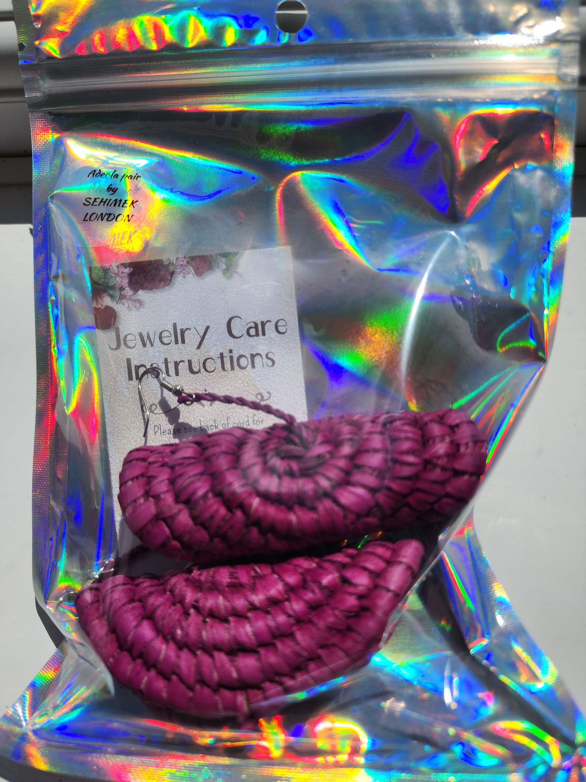 ADEOLA Handcrafted Raffia Statement Earrings