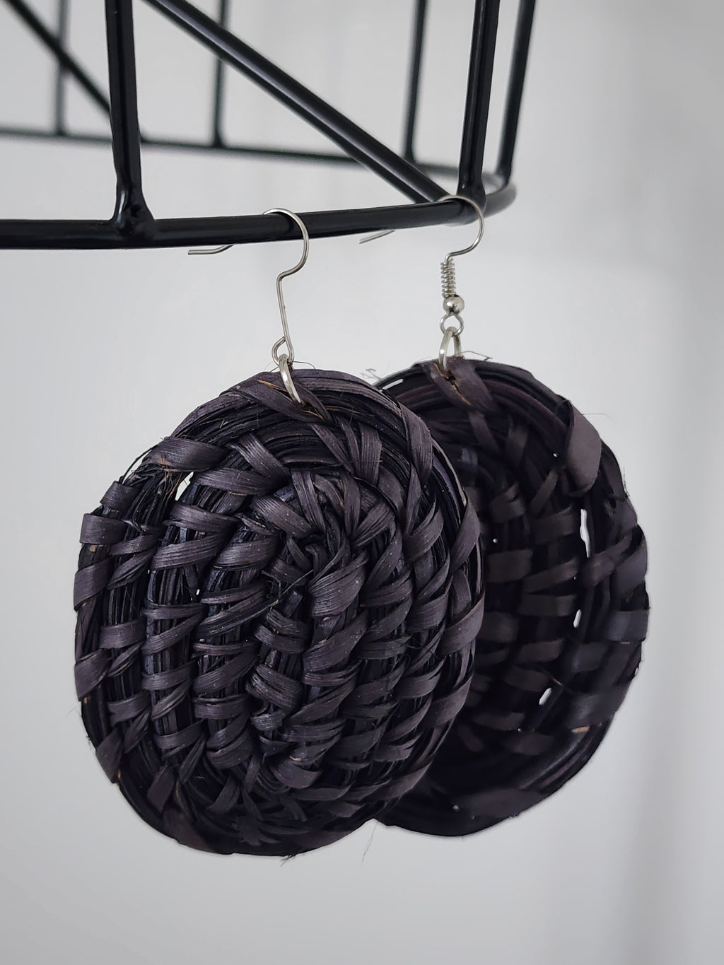 DOVE pair - Handmade Raffia Statement Earrings | Boho Summer Accessory | Gift for Her