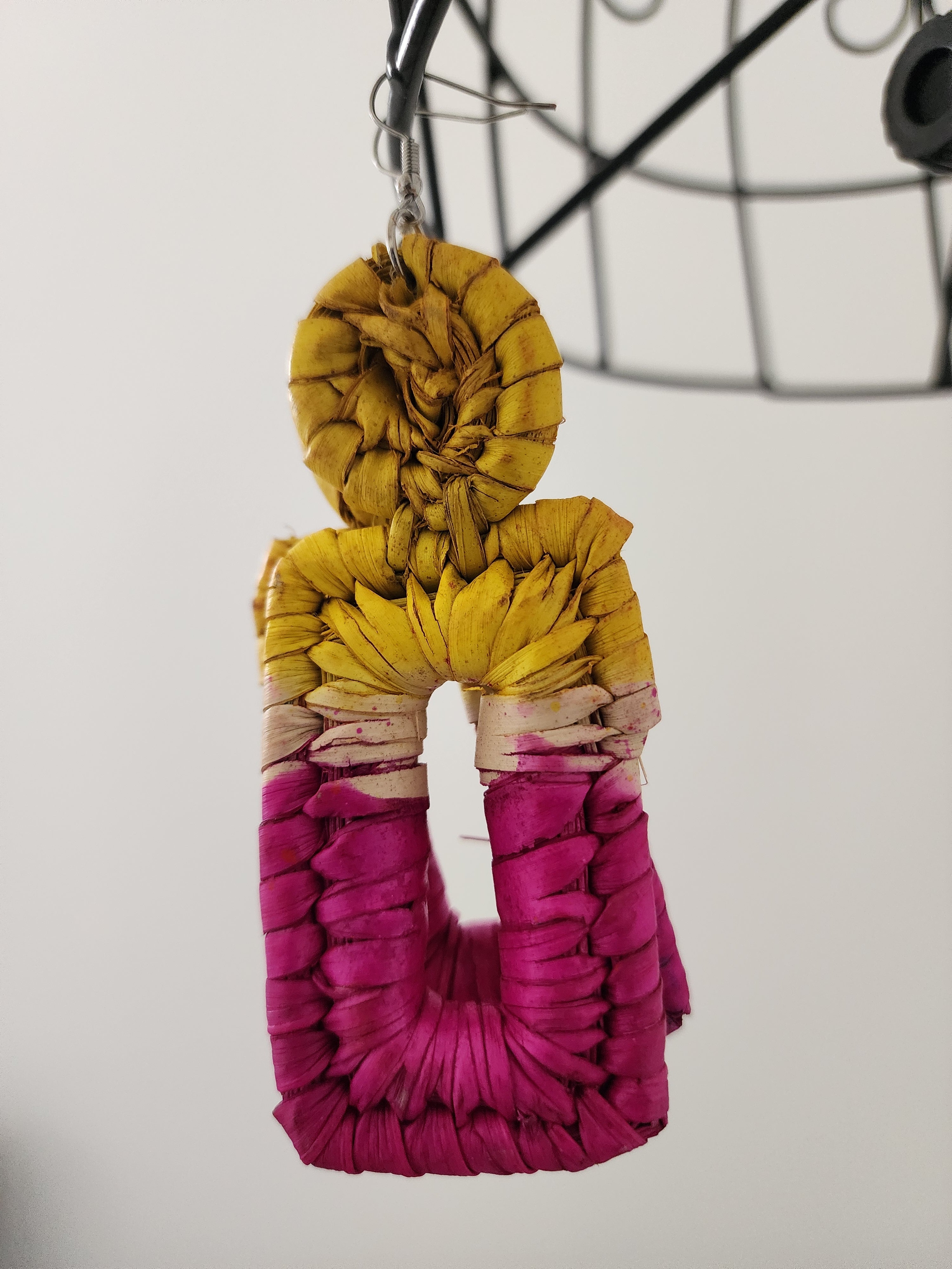 TITI pair - Handmade Raffia Statement Earrings | Boho Summer Accessory | Gift for Her
