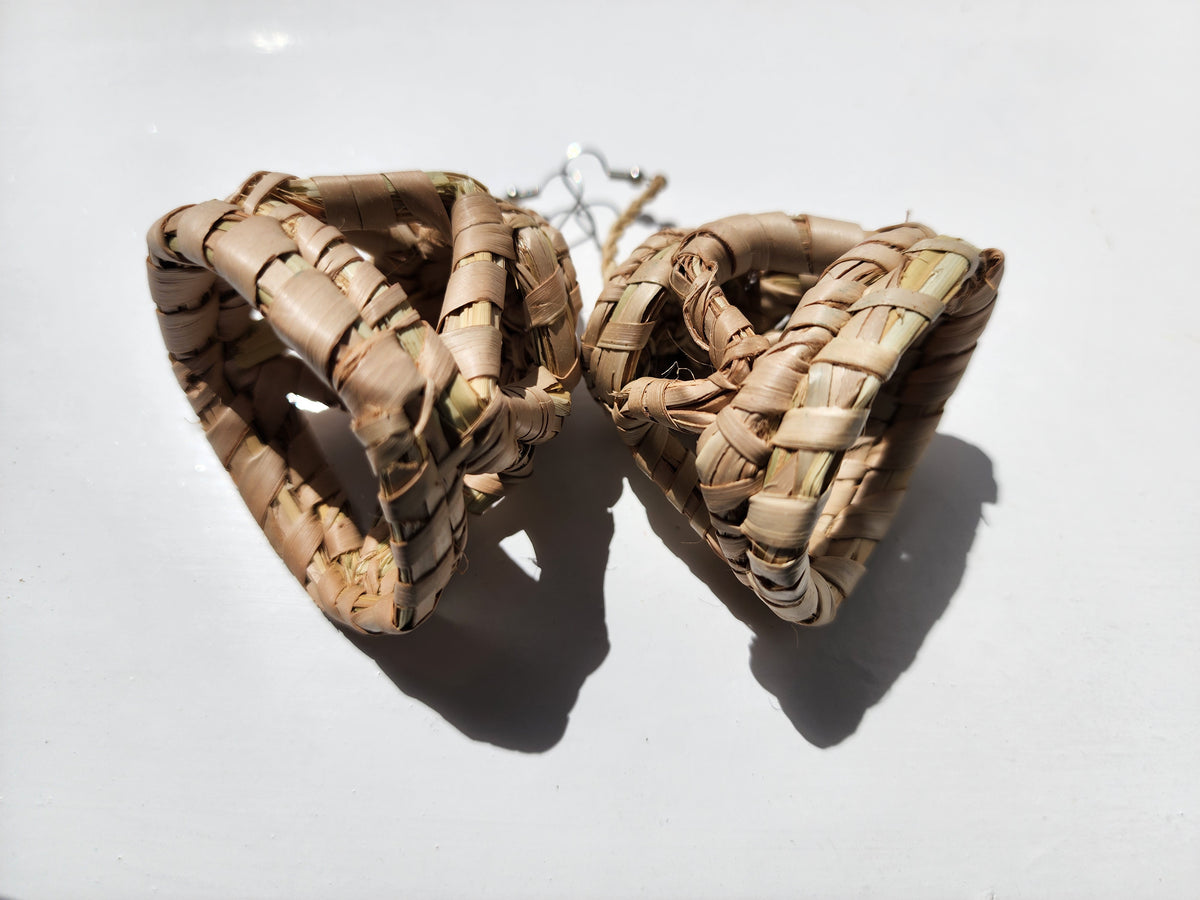 SUMMER Handcrafted Raffia Statement Earrings
