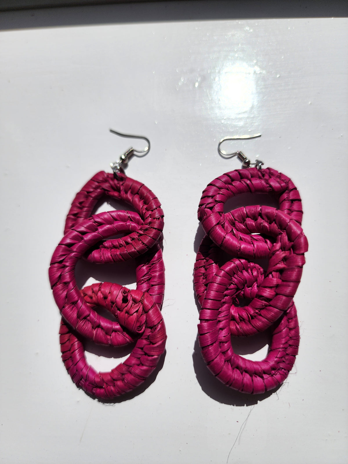 WENDY Handcrafted Raffia Statement Earrings