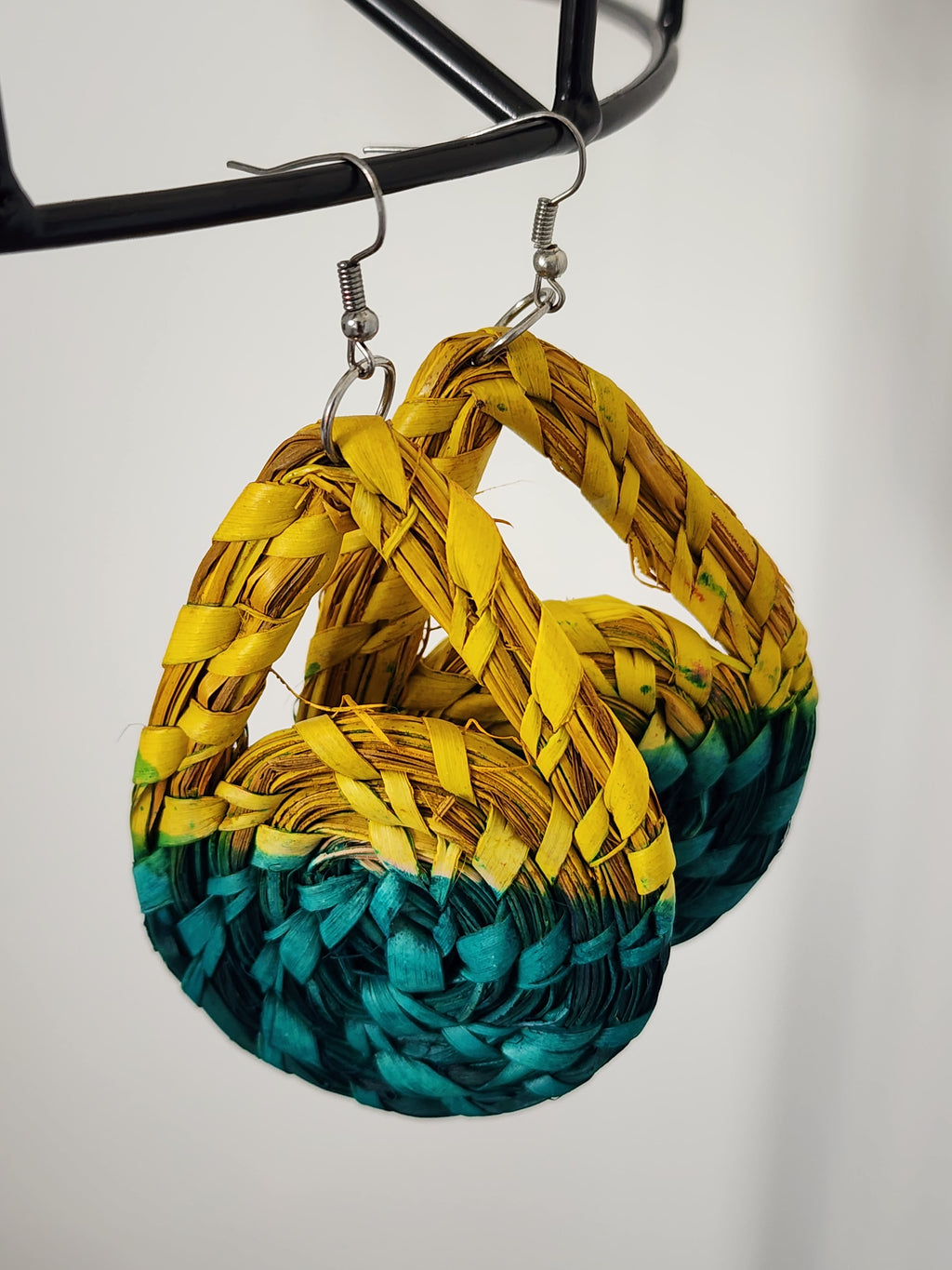 ODEE pair - Handmade Raffia Statement Earrings | Boho Summer Accessory | Gift for Her