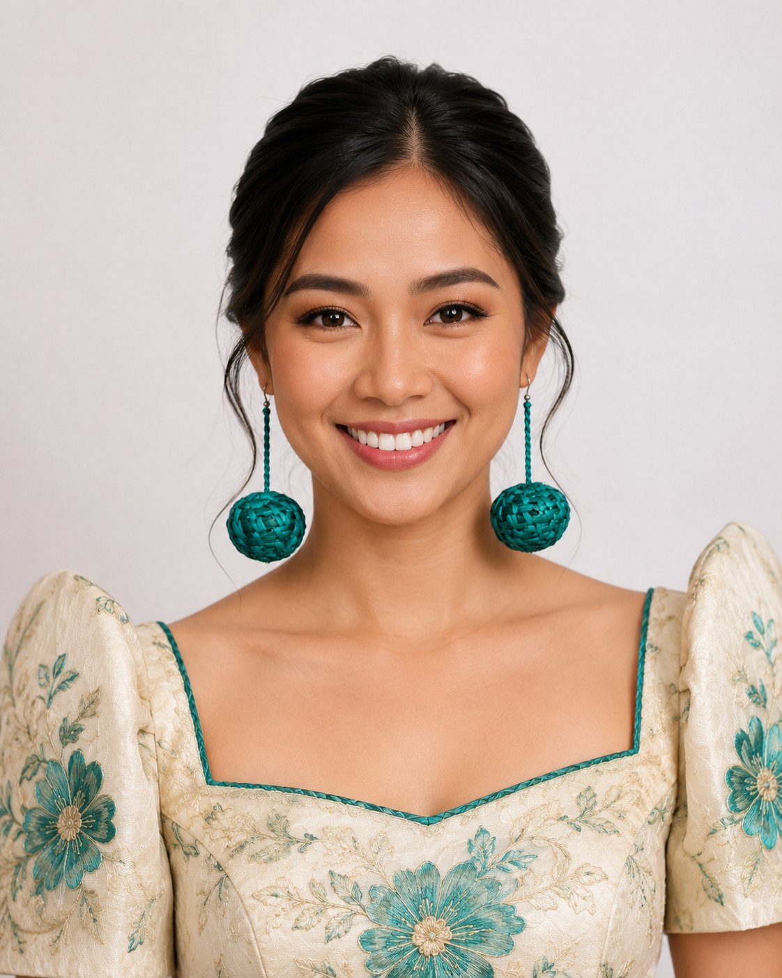 JUBILEE Handcrafted Raffia Statement Earrings