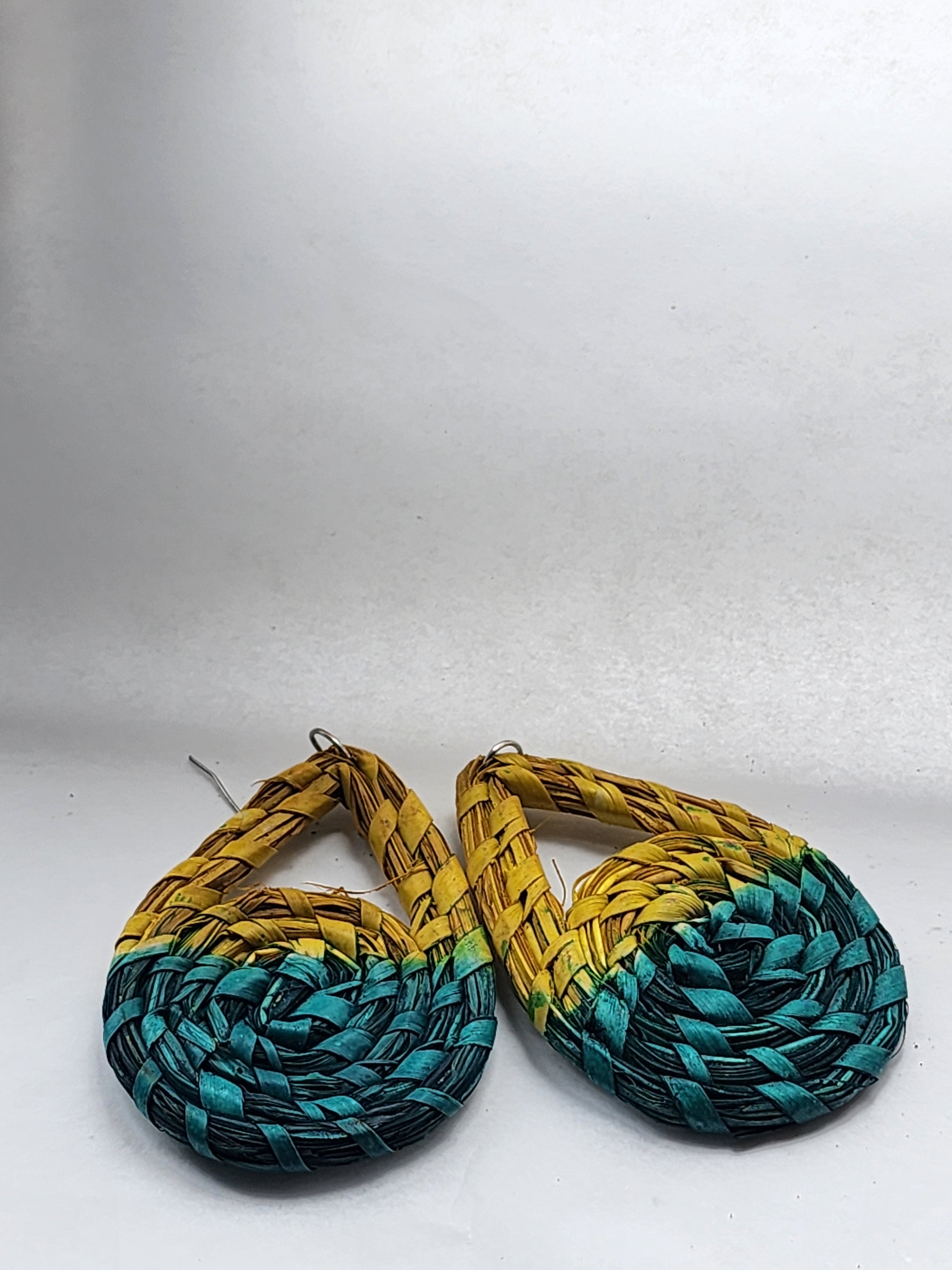 ODEE pair - Handmade Raffia Statement Earrings | Boho Summer Accessory | Gift for Her