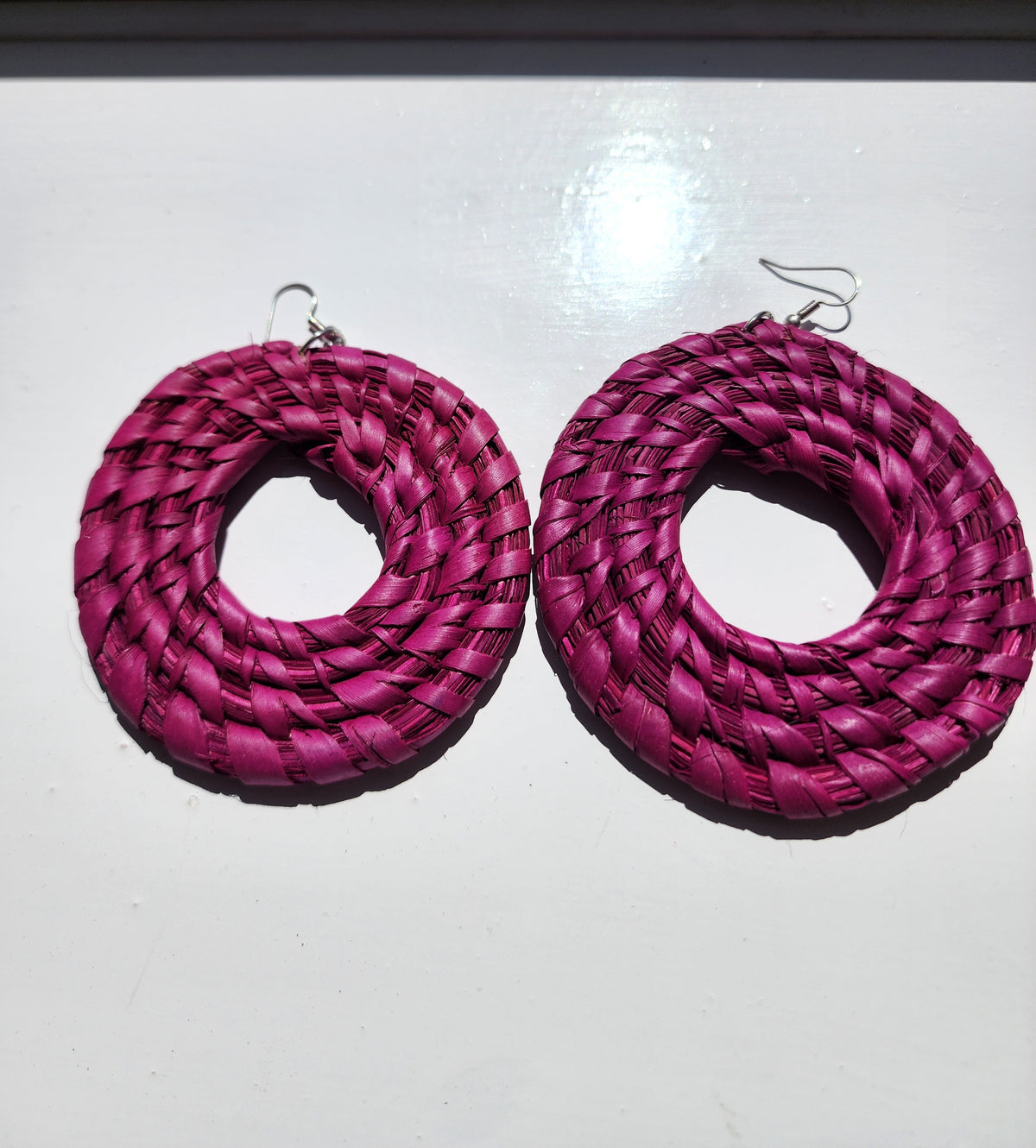 SUNNY Handcrafted Raffia Statement Earrings