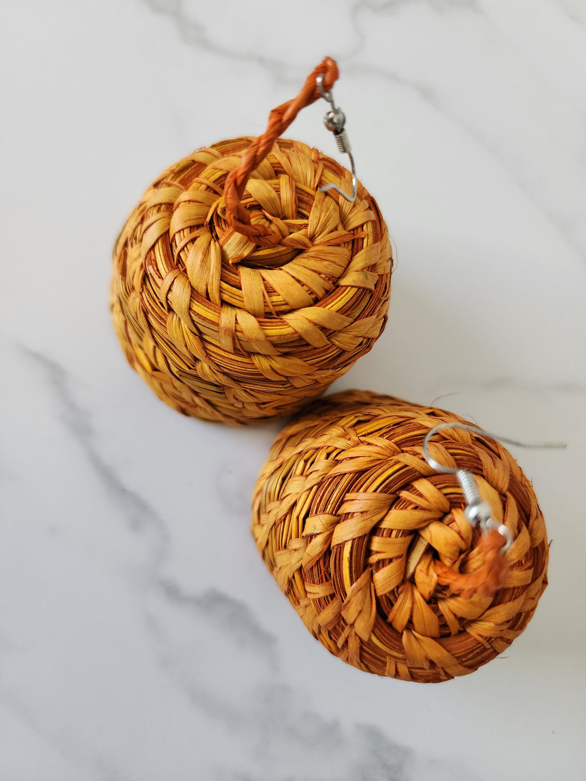 LADI Handcrafted Raffia Statement Earrings