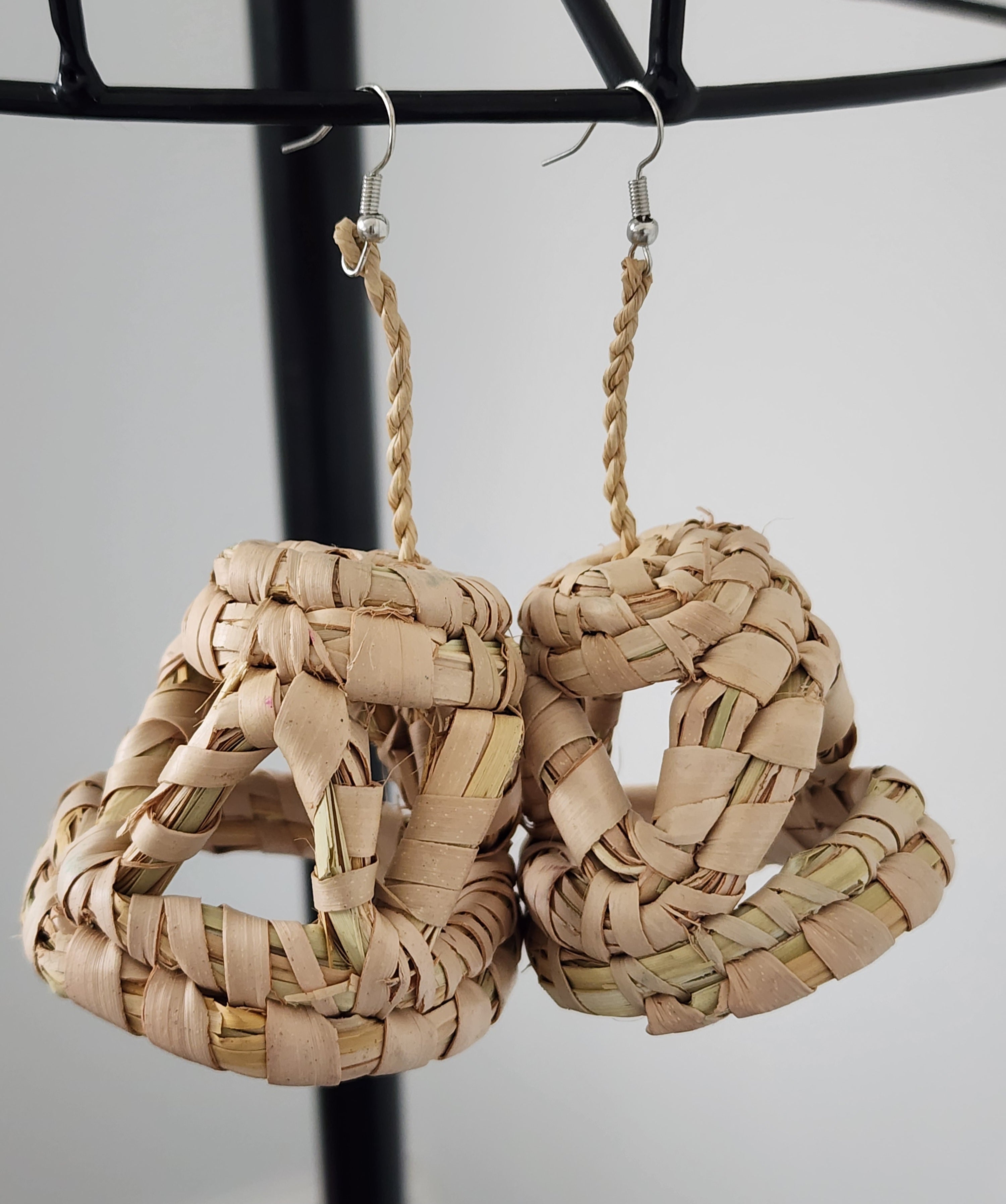 SUMMER pair - Handmade Raffia Statement Earrings | Boho Summer Accessory | Gift for Her