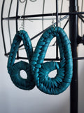 GENESIS pair - Handmade Raffia Statement Earrings | Boho Summer Accessory | Gift for Her