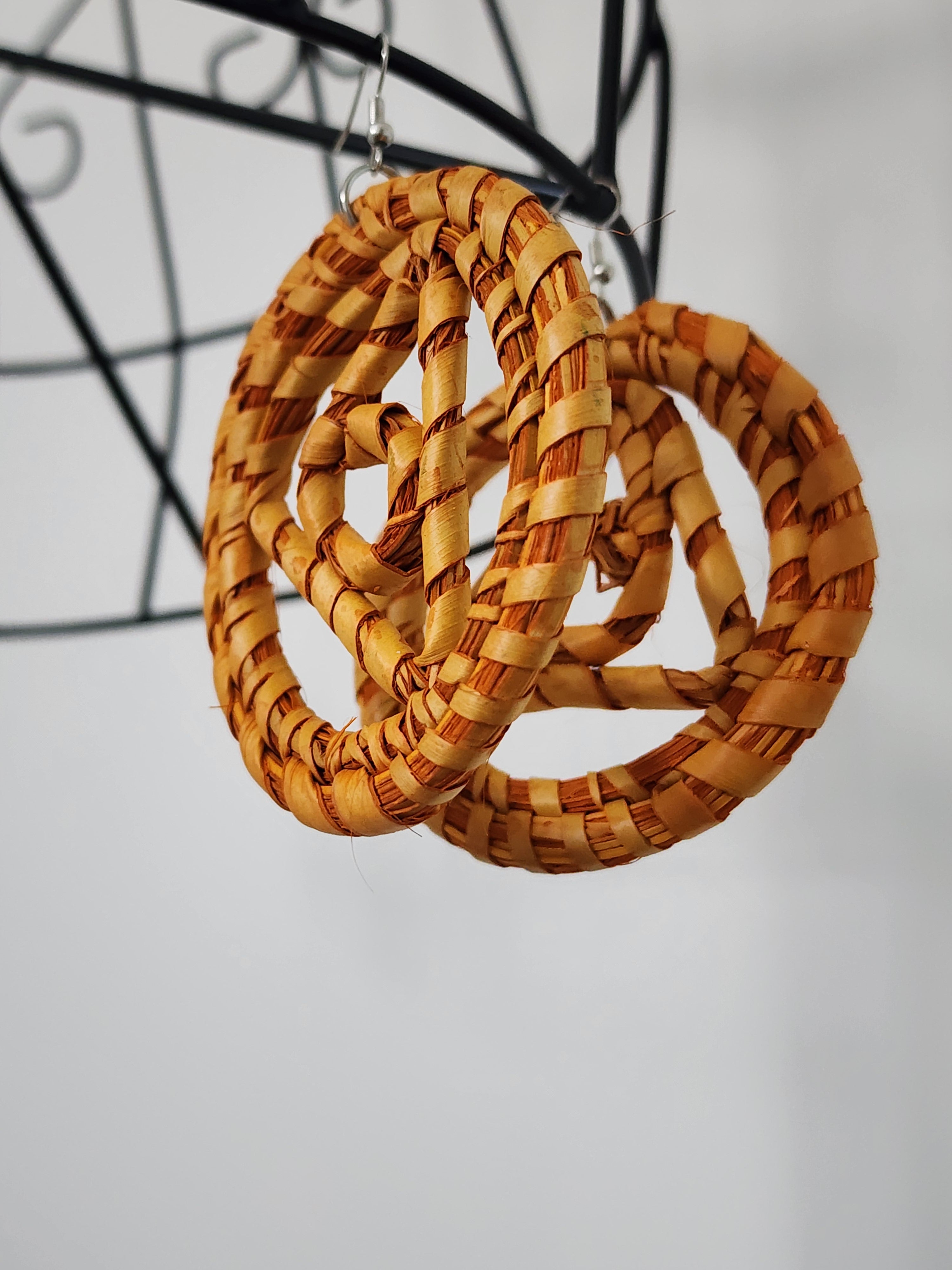 DOLLY pair - Handmade Raffia Statement Earrings | Boho Summer Accessory | Gift for Her
