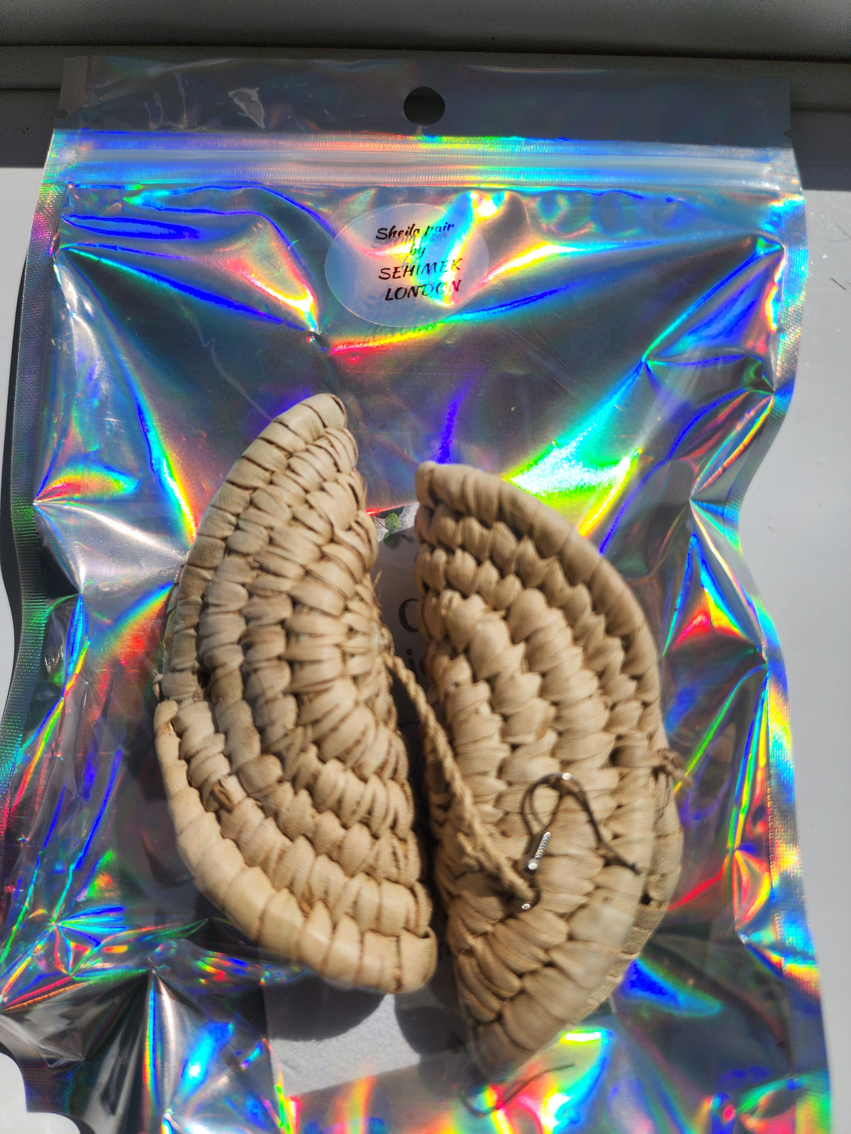 SHEILA Handcrafted Raffia Statement Earrings
