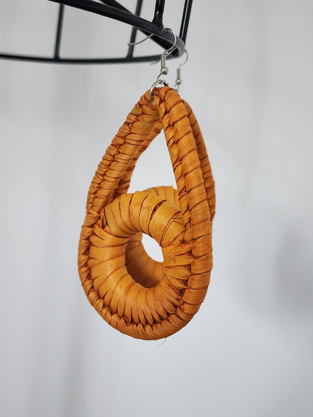 CLAIRE pair - Handmade Raffia Statement Earrings | Boho Summer Accessory | Gift for Her