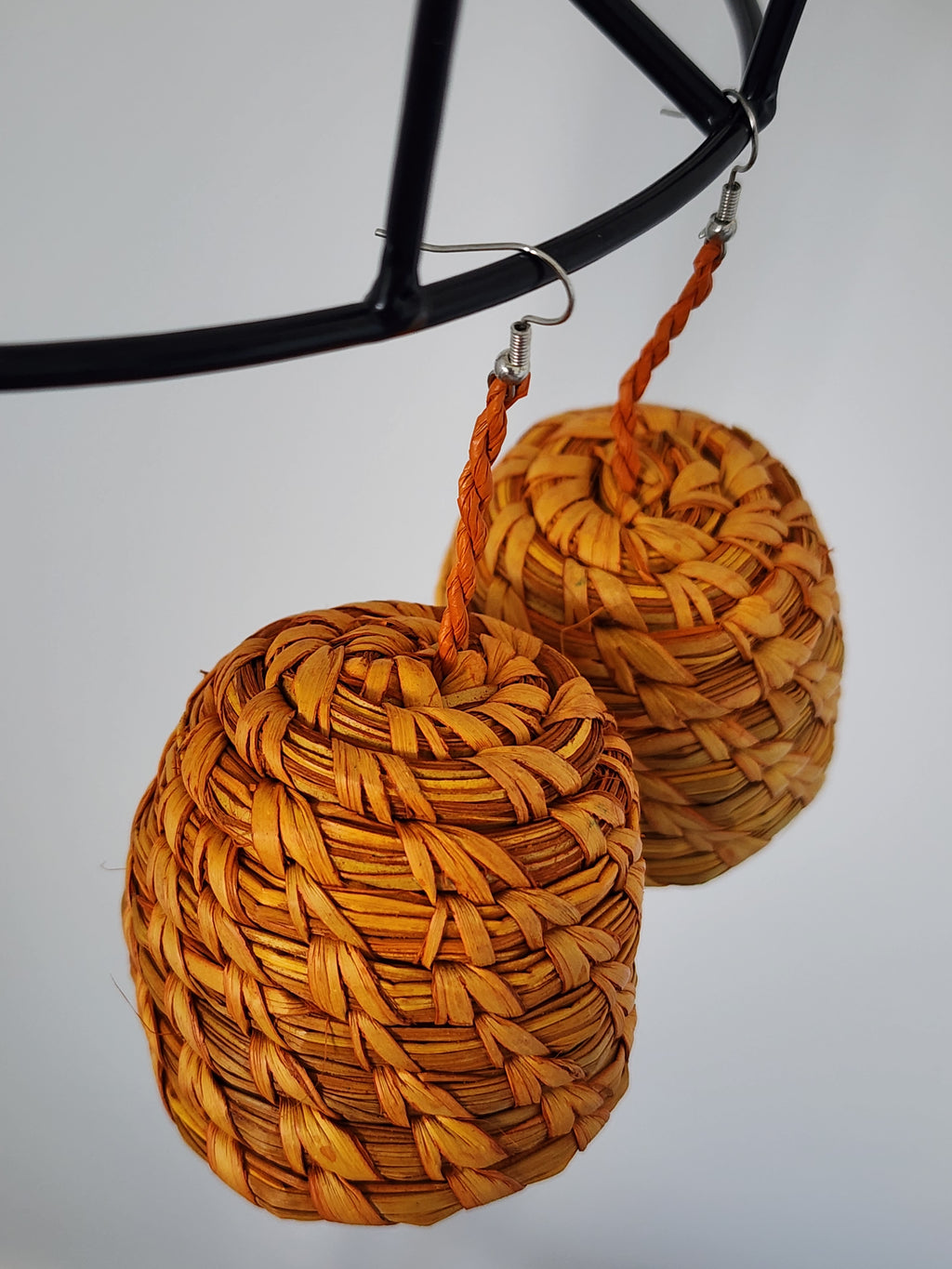 LADI pair - Handmade Raffia Statement Earrings | Boho Summer Accessory | Gift for Her