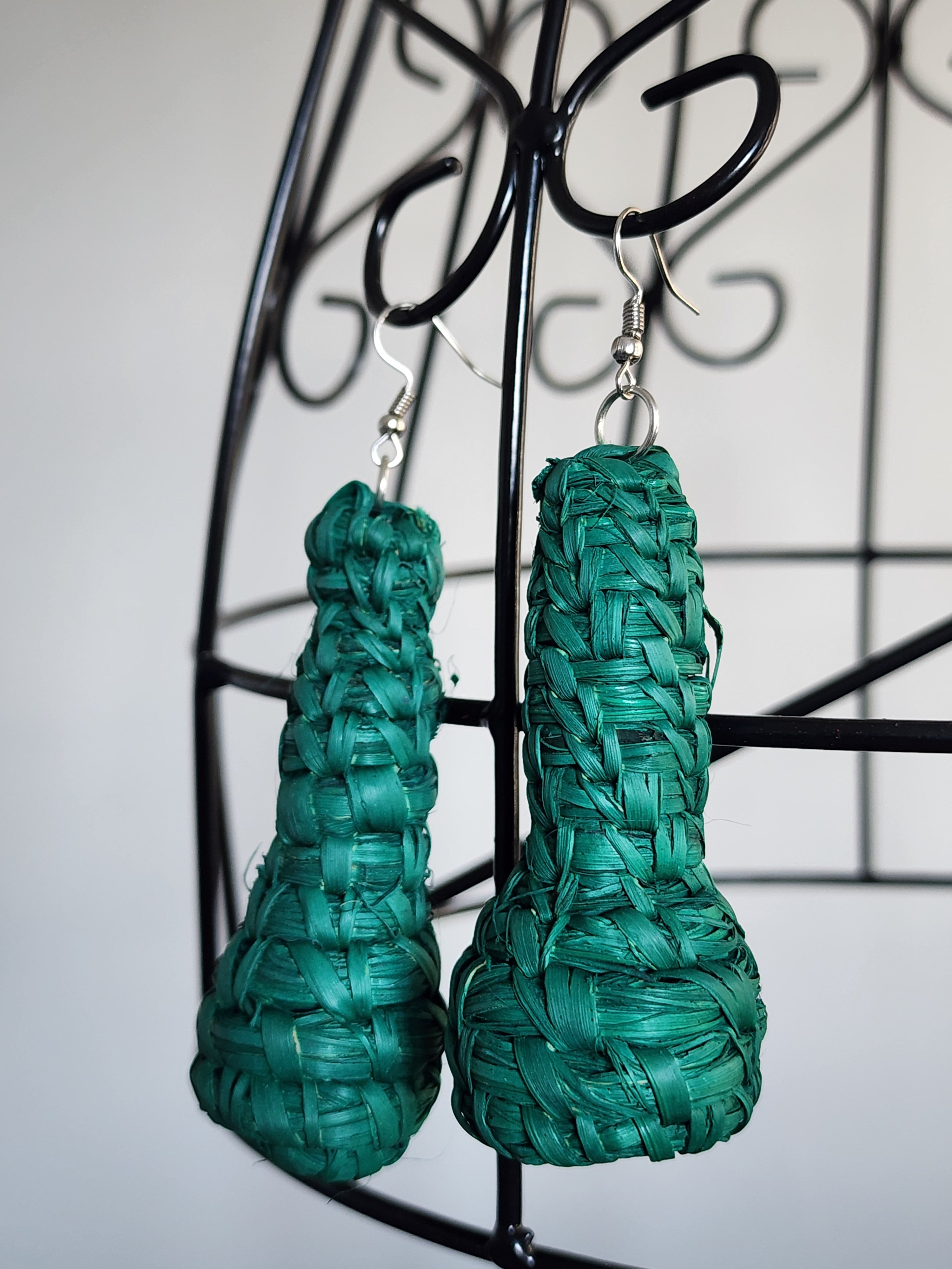 DORIS pair - Handmade Raffia Statement Earrings | Boho Summer Accessory | Gift for Her