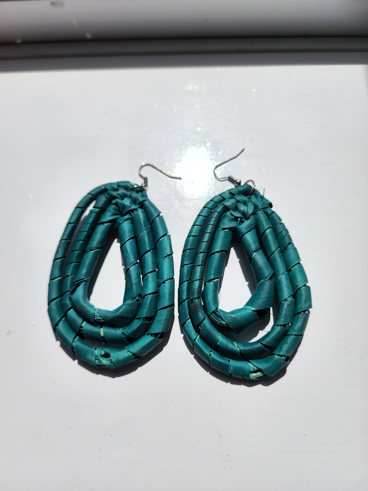 JULY Handcrafted Raffia Statement Earrings