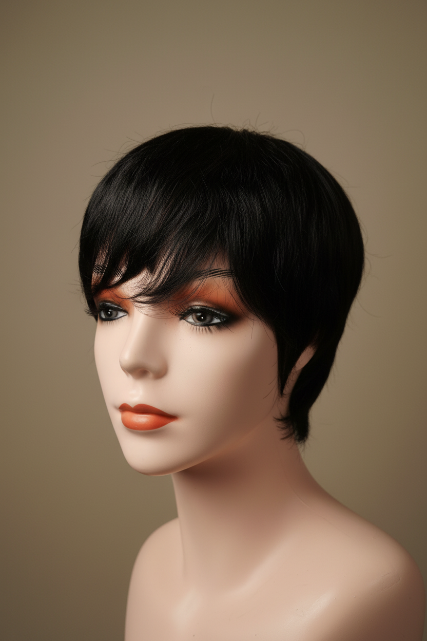 JO Black Pixie Cut Wig