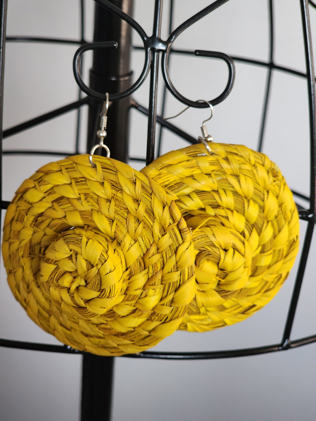 BEACH pair - Handmade Raffia Statement Earrings | Boho Summer Accessory | Gift for Her