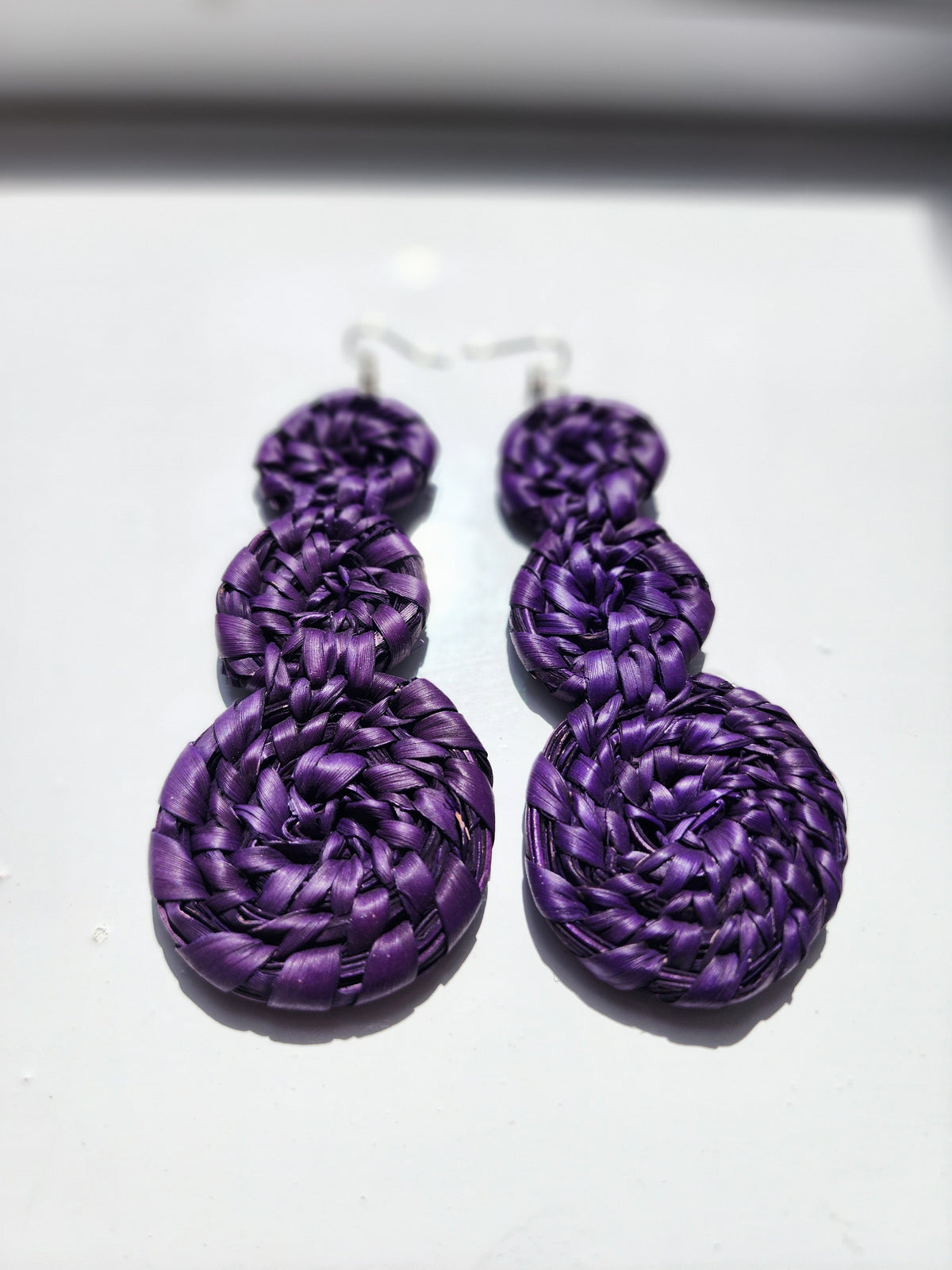 DEW Handcrafted Raffia Statement Earrings