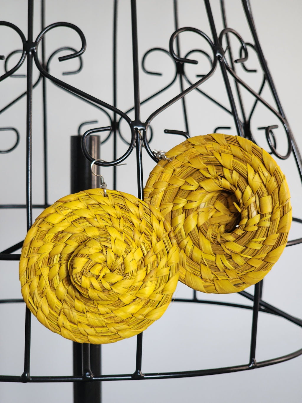 BEACH pair - Handmade Raffia Statement Earrings | Boho Summer Accessory | Gift for Her