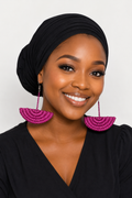 ADEOLA Handcrafted Raffia Statement Earrings