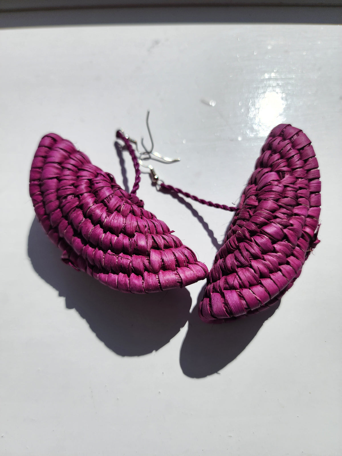 ADEOLA Handcrafted Raffia Statement Earrings