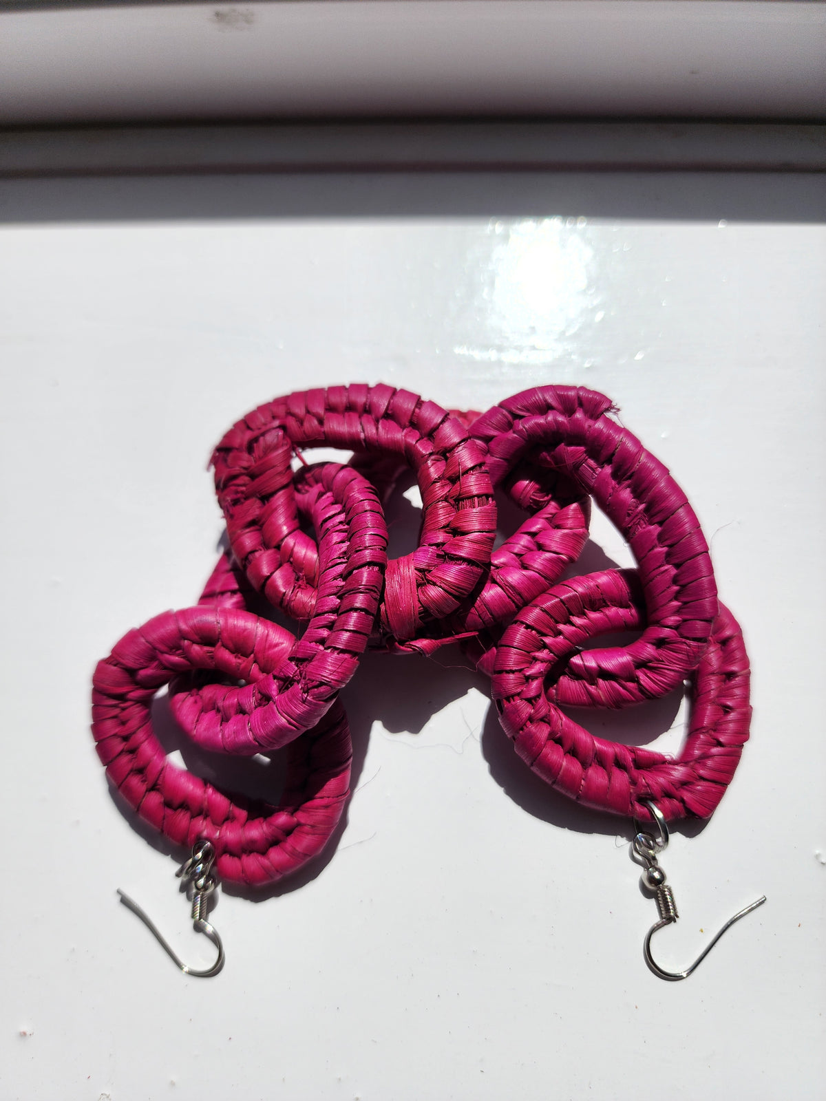 WENDY Handcrafted Raffia Statement Earrings