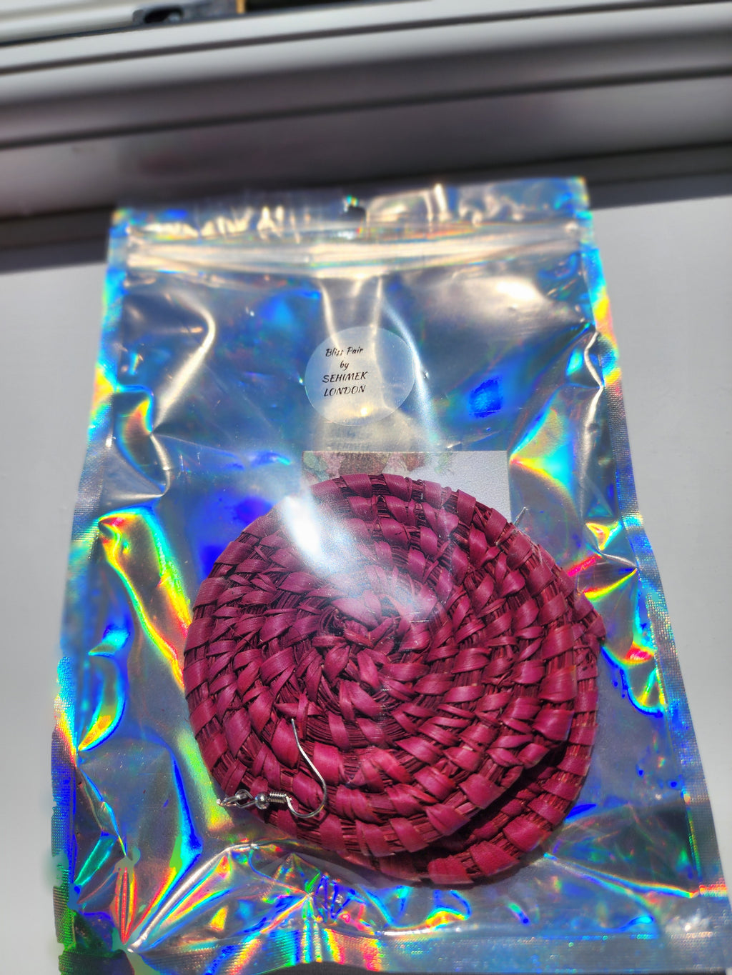 BLISS Handcrafted Raffia Statement Earrings