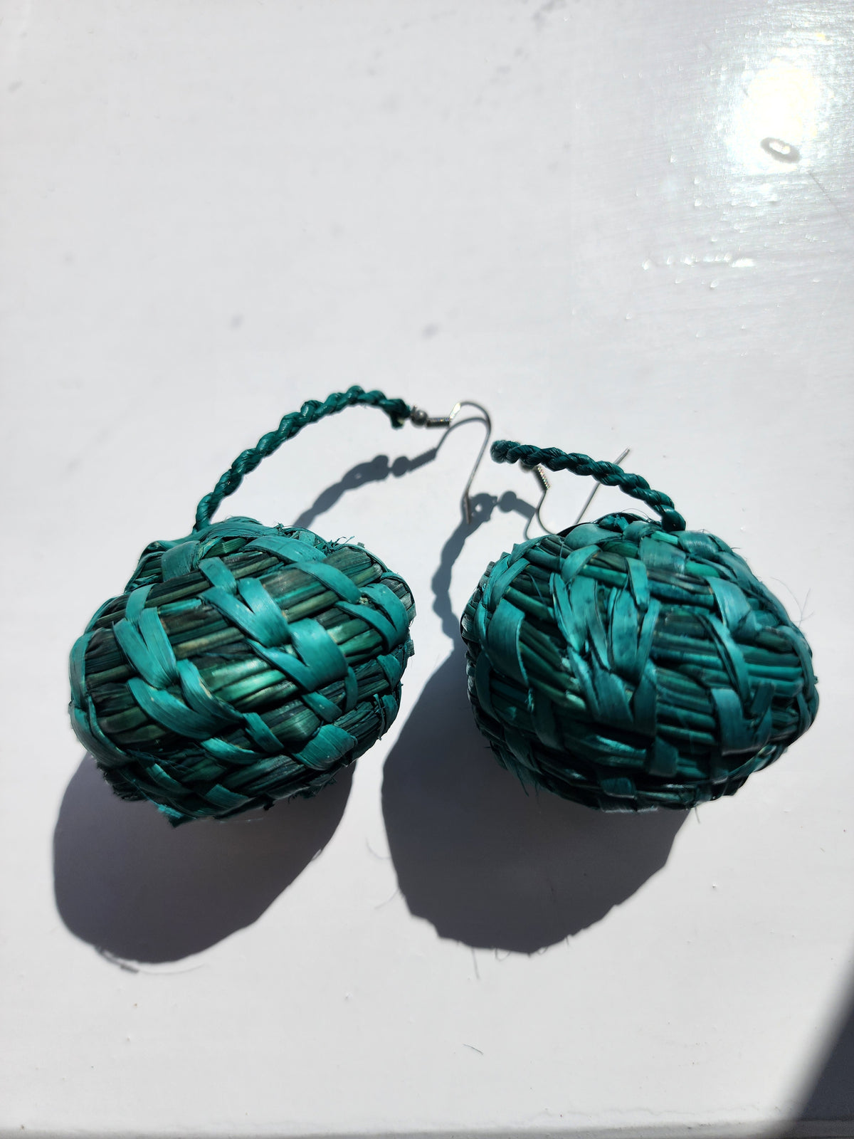 JUBILEE Handcrafted Raffia Statement Earrings