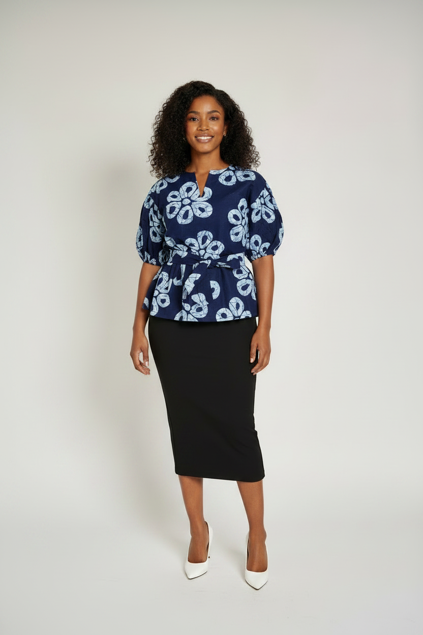 SURU Flattering Peplum Blouse