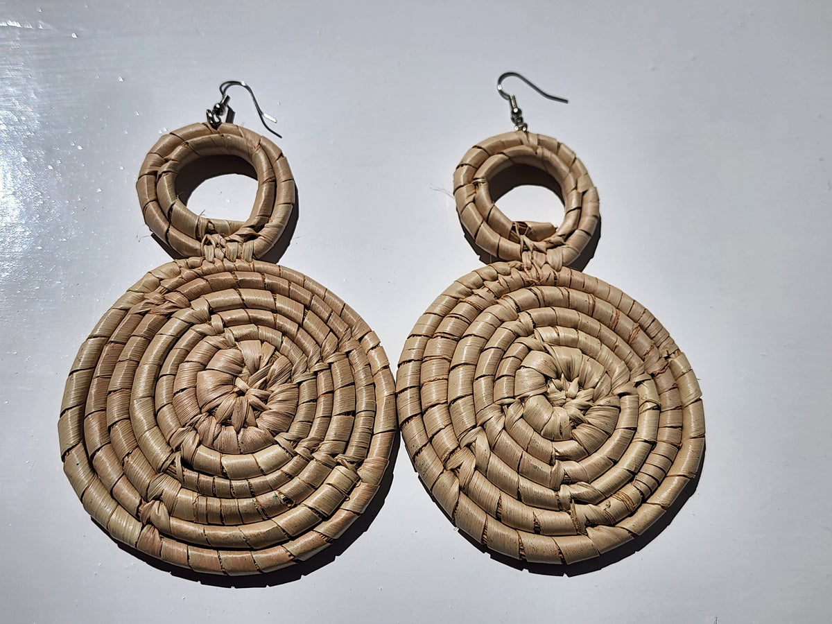 LINCOLN  Raffia Statement Earrings