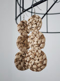 FAYE pair - Handmade Raffia Statement Earrings | Boho Summer Accessory | Gift for Her