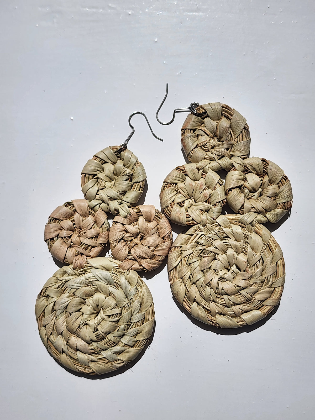 LEONA Handcrafted Raffia Statement Earrings