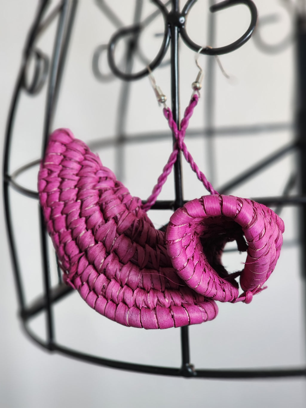 ADEOLA pair - Handmade Raffia Statement Earrings | Boho Summer Accessory | Gift for Her