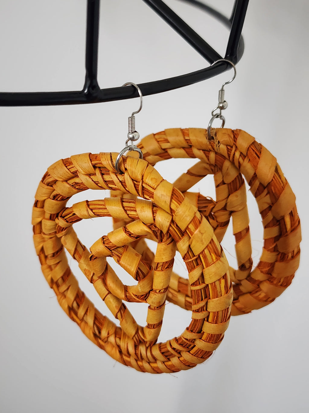 DOLLY pair - Handmade Raffia Statement Earrings | Boho Summer Accessory | Gift for Her
