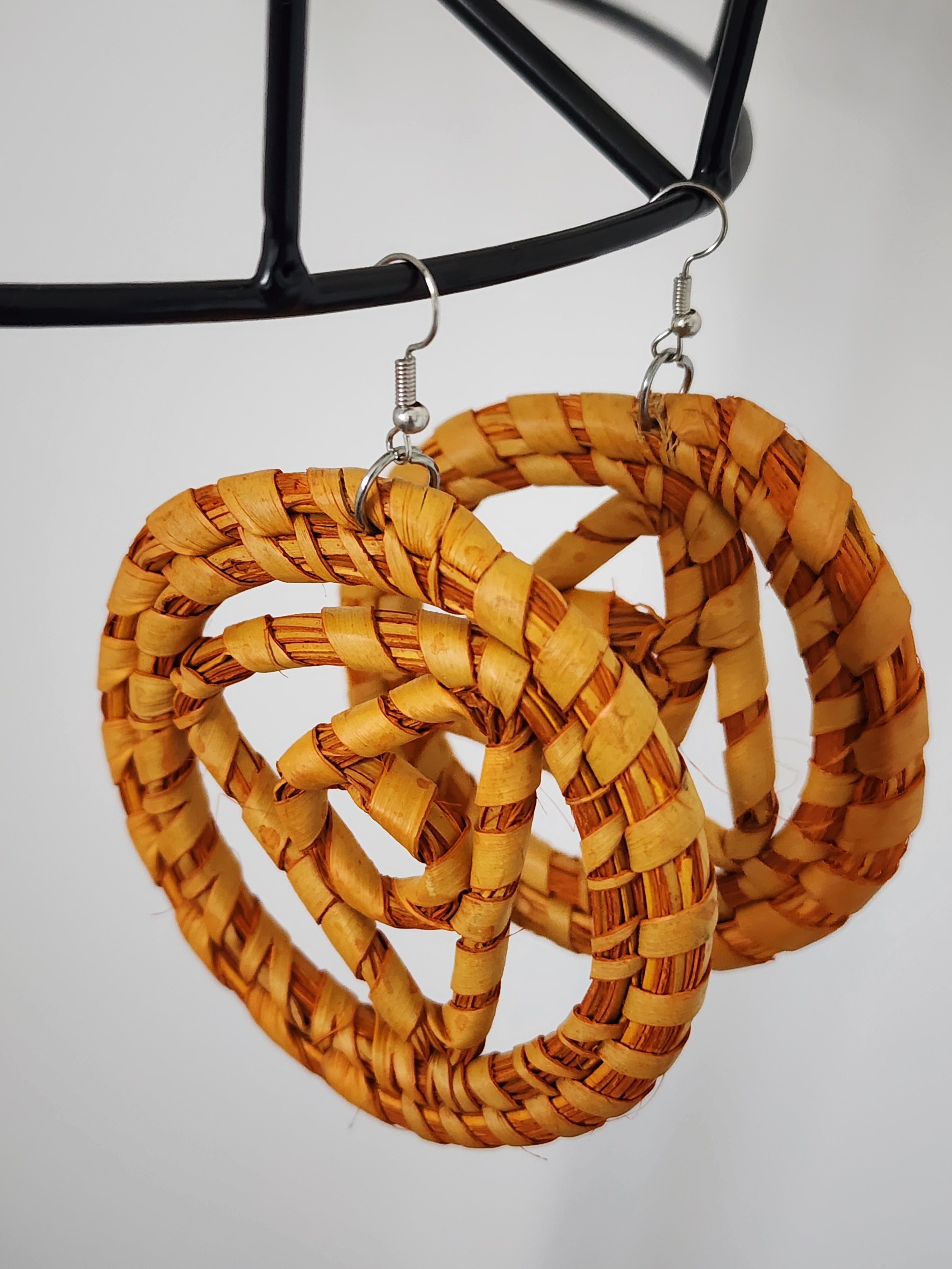 DOLLY pair - Handmade Raffia Statement Earrings | Boho Summer Accessory | Gift for Her